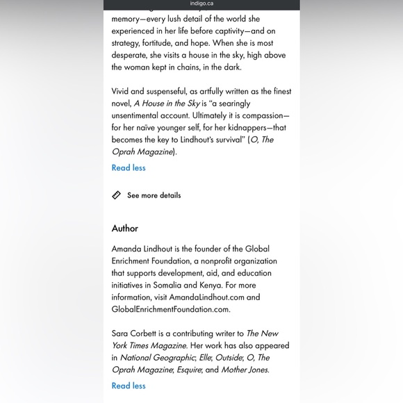 BEST SELLER A House in the Sky by Amanda Lindhout & Sara Corbett - Picture 12 of 12